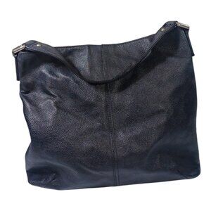KOOBA Large Slouchy Black Pebbled Leather Tote Boho Shoulder Bag  Handbag Purse